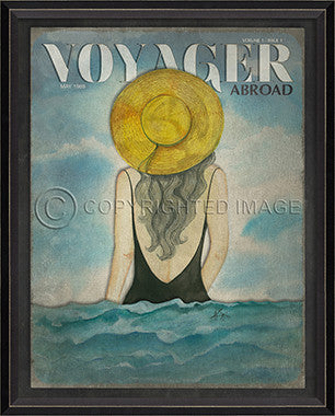Voyager May 1989 Framed Art - By the Sea Beach Decor