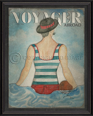 Voyager May 1992 Framed Art - By the Sea Beach Decor