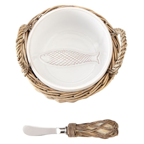 Net Fish Dip Bowl - By the Sea Beach Decor