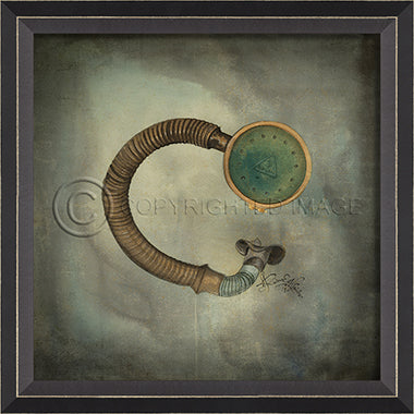 Scuba Gear Snorkel Framed Artwork - By the Sea Beach Decor