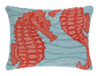 Seahorse shop throw pillows