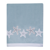 Sequin Shells Aqua Towel Collection - By the Sea Beach Decor