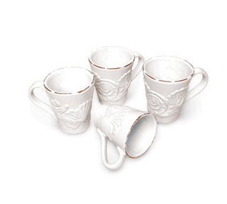 Sanibel Shell Relief Beach Decor Mug Set - By the Sea Beach Decor