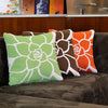 Brown Rosette Floral Pillow - By the Sea Beach Decor