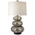 Silver Stacked Sea Urchin Table Lamp - By the Sea Beach Decor