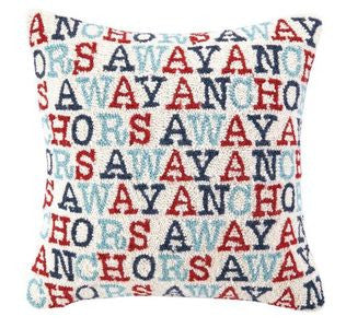Anchor's Away Hook Pillow - By the Sea Beach Decor