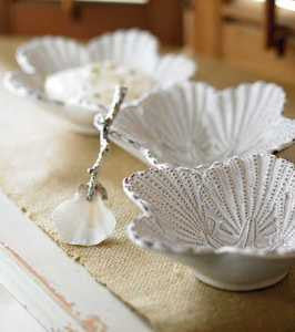Shell Triple Dip Set - By the Sea Beach Decor