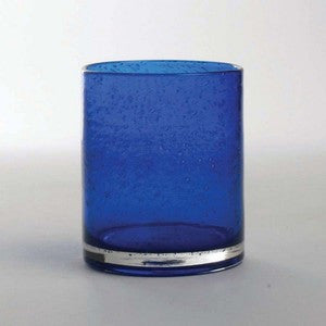 Cobalt Bubble Glass Tumbler Set - By the Sea Beach Decor