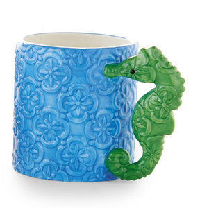 Seahorse Coastal Decor Mug - By the Sea Beach Decor
