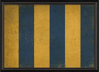 Nautical Flag G Print Artwork - By the Sea Beach Decor