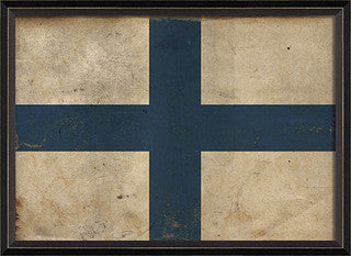 Nautical Flag X Print Artwork - By the Sea Beach Decor