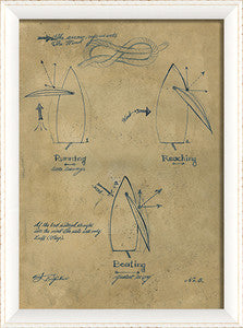 Sail Running Framed Art - By the Sea Beach Decor