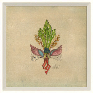 Seashell Fleur De Lis 6 Artwork Print - By the Sea Beach Decor