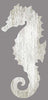 White Seahorse Right Wood Artwork - By the Sea Beach Decor