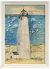 Lighthouse Great Point Nantucket Framed Art - By the Sea Beach Decor