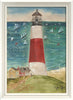 Lighthouse Sankaty Nantucket Artwork Print - By the Sea Beach Decor
