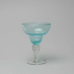 Aqua Margarita Bubble Glass Set - By the Sea Beach Decor