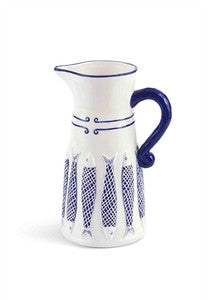 Blue Net Fish Pitcher - By the Sea Beach Decor