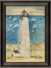 Lighthouse Great Point Nantucket Framed Art - By the Sea Beach Decor
