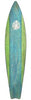 Surf City Blue Wood Surfboard Cutout - By the Sea Beach Decor