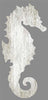 White Seahorse Right Wood Artwork - By the Sea Beach Decor