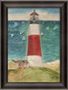Lighthouse Sankaty Nantucket Artwork Print - By the Sea Beach Decor