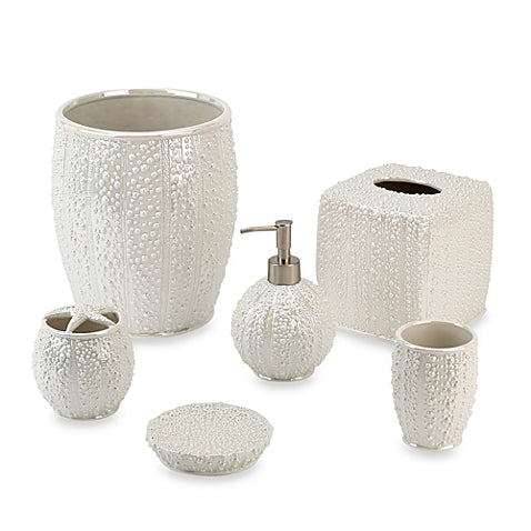 Sea Urchin Lotion Pump & Toothbrush Holder - By the Sea Beach Decor