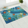 Underwater Coral & Starfish Outdoor Rug - By the Sea Beach Decor