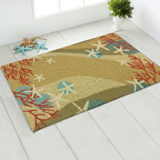 Neutral Coastal Outdoor Rug