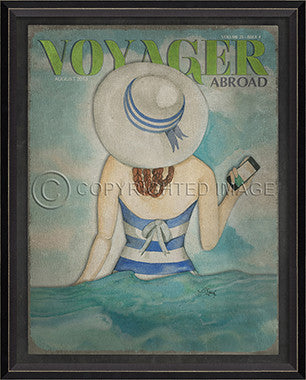 Voyager August 2013 Framed Art - By the Sea Beach Decor