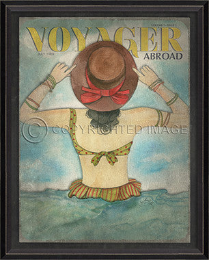 Voyager July 1989 Framed Art - By the Sea Beach Decor