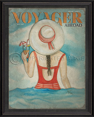 Voyager May 1991 Framed Art - By the Sea Beach Decor