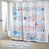 Beach Words Shower Accessories - By the Sea Beach Decor
