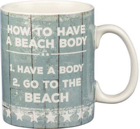 Beach Body Mug - By the Sea Beach Decor