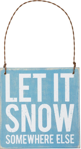 Holiday Sign Let it Snow - By the Sea Beach Decor