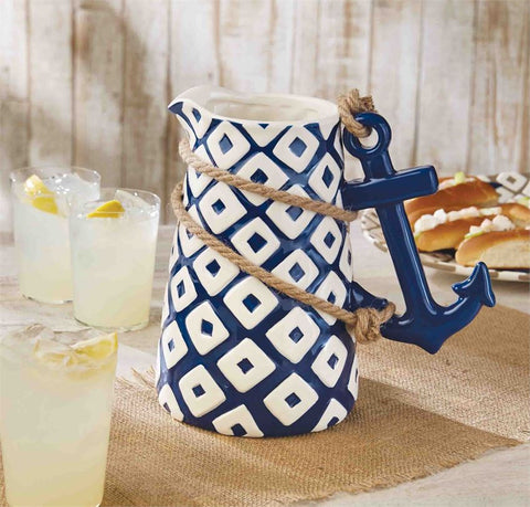 Anchor Serving Pitcher - By the Sea Beach Decor