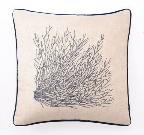 Gulf Shores Sea Grass Linen Pillow - By the Sea Beach Decor