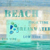 Turquoise Ocean Wood Print - By the Sea Beach Decor