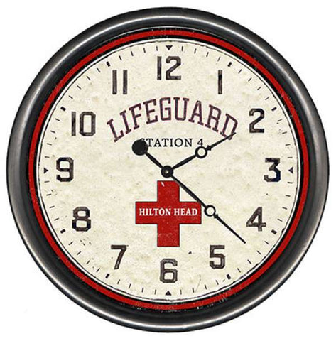 Seacliff Lifeguard Beach Clock - By the Sea Beach Decor