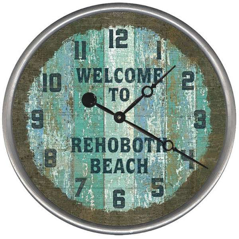 Seacliff Welcome Beach Clock - By the Sea Beach Decor