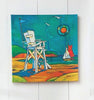 Lifeguard Stand Canvas - By the Sea Beach Decor