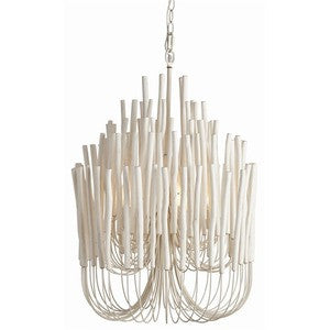 Tilda 5-Light Wood & Iron Chandelier - By the Sea Beach Decor