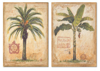 Outdoor Banana & Island Palm Canvas - By the Sea Beach Decor