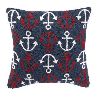 Ship Anchors Hook Pillow - By the Sea Beach Decor