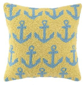 Anchors Hook Pillow - By the Sea Beach Decor