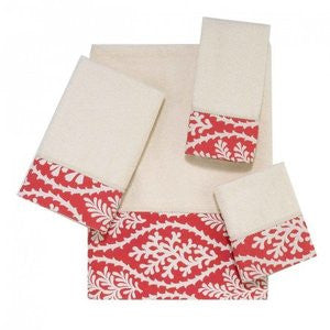 Coral Cay Ivory Seaside Decor Towels - By the Sea Beach Decor