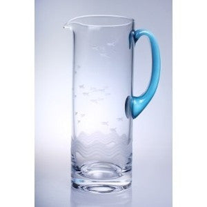 Seabreeze Glass Pitcher - By the Sea Beach Decor