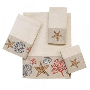 Seaside themed hand towels hotsell