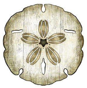 Sand Dollar Wood Cutout - By the Sea Beach Decor