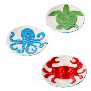 Sealife Dessert Plate Set - By the Sea Beach Decor